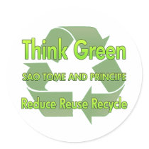 Think Green Sao Tome And Principe stickers
