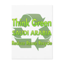 Think Green Saudi Arabia postcards