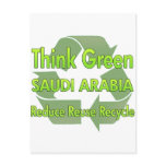 Think Green Saudi Arabia Post Card
