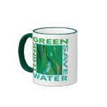 Think Green, Save Water Coffee Mugs