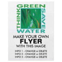 Think Green, Save Water Flyer