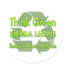 Think Green Sierra Leone Stickers