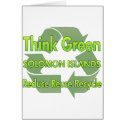Think Green Solomon Islands cards by FlagStore Think Green Solomon Islands cards