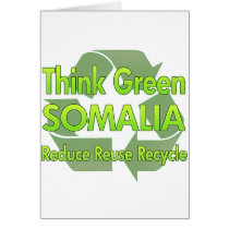 Think Green Somalia cards by FlagStore Think Green Somalia cards