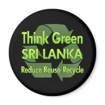 Think Green Sri Lanka magnets by FlagStore Think Green Sri Lanka magnets