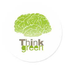 Think Green stickers