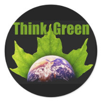 Think Green Stickers