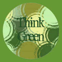 Think Green Sticker