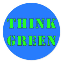 Think Green Sticker