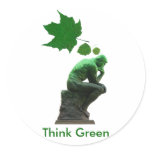Think Green Sticker