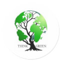 Think Green stickers by RVCSIFE Think Green stickers