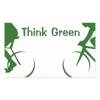 Think Green sticker