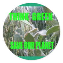 Think Green stickers