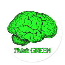 Think GREEN stickers