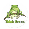 Think Green stickers