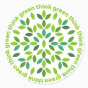 Think Green Stickers