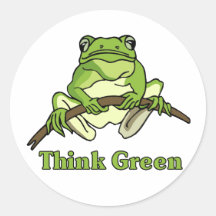 Think Green stickers