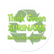 Think Green Suriname stickers