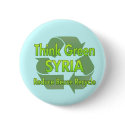 Think Green Syria buttons by FlagStore Think Green Syria buttons
