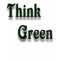 Think Green-T-Shirt-Wide Design