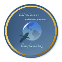 Think Green Think Clean Magnet by Lotacats Think Green Think Clean Magnet