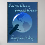 Think Green Think Clean Poster
