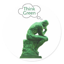 Think Green Thinker Sticker