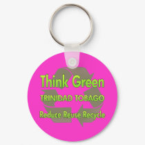 Think Green Trinidad Tobago keychains