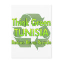 Think Green Tunisia postcards by FlagStore Think Green Tunisia postcards