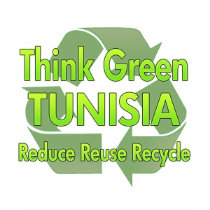 Think Green Tunisia t-shirts by FlagStore Think Green Tunisia t-shirts
