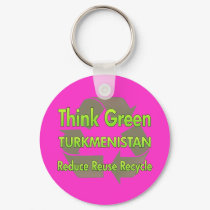 Think Green Turkmenistan keychains