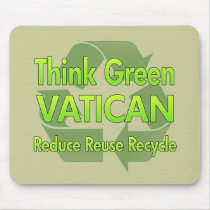 Think Green Vatican City mousepads