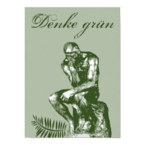Think green - with Auguste Rodin's philosopher posters