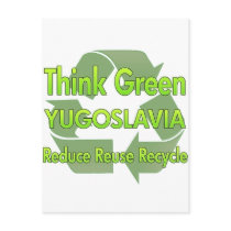 Think Green Yugoslavia postcards