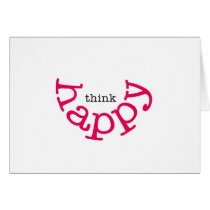 Think Happy (red smile) cards