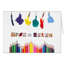 think in color card