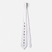 "think ink" White Tie ties