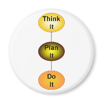 Think It Plan It Do It Fridge Magnet