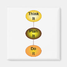 Think It Plan It Do It Refrigerator Magnet