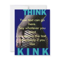 Think Kink - Fishnet and Corset Key Invitation
