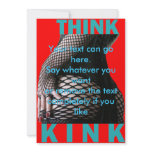 Think Kink - Fishnet and Corset Key Invitation
