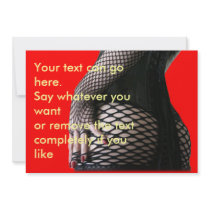 Think Kink - Fishnet and Corset Key Invitation