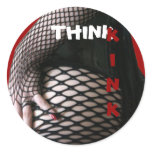 Think Kink - Fishnet and Corset Sticker