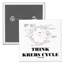 Think Krebs Cycle (Citric Acid Cycle - TCAC) Pinback Buttons