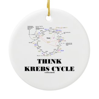 Think Krebs Cycle (Citric Acid Cycle - TCAC) Ornaments