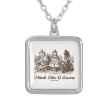 Think Like A Queen (Alice Red White Queen) Custom Necklace