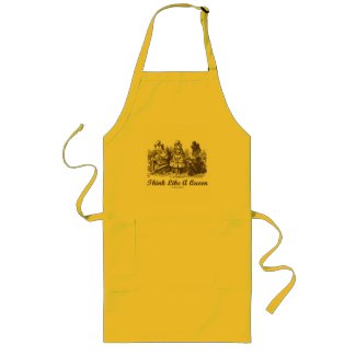 Think Like A Queen Alice White Queen Red Queen Aprons