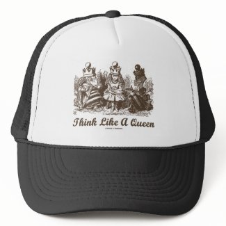 Think Like A Queen Alice White Queen Red Queen hat