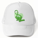 Think Lime Green Lymphoma hats