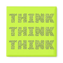 THINK - Lime magnets